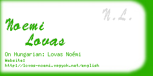 noemi lovas business card